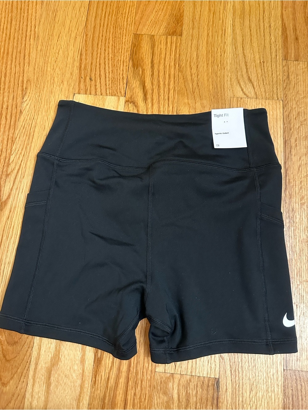 Nike Black Women's Tight-Fit Bike Shorts